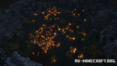 Скачать Mountain Lake Village для Minecraft