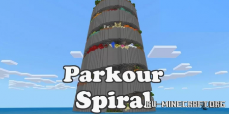 Скачать Parkour Spiral by devloper_maps для Minecraft