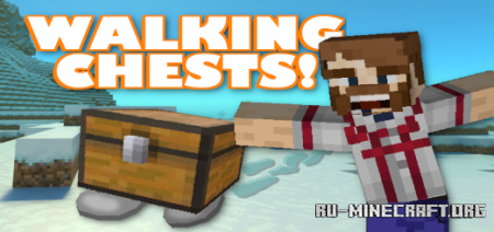 Скачать Walking Chests для Minecraft PE 1.18