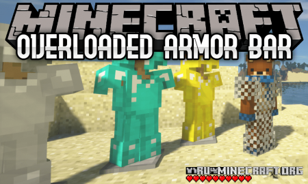 Скачать Overloaded Armor Bar для Minecraft 1.18.1