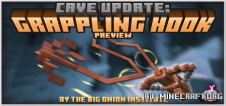 Скачать Cave Update: Grappling Hook для Minecraft PE 1.18