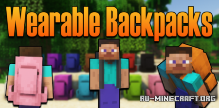 Скачать Cammie’s Wearable Backpacks для Minecraft 1.18.1