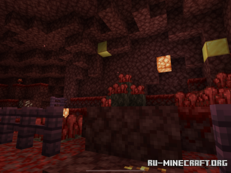 Скачать Crimson Forest Village для Minecraft PE