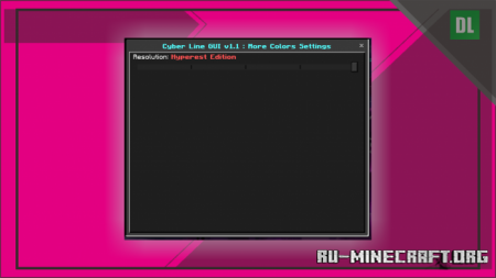 Скачать Cyberline GUI для Minecraft PE 1.18