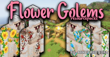 Скачать Flower Golems для Minecraft 1.18
