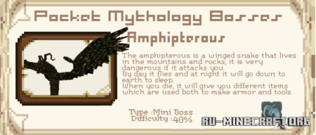 Скачать Pocket Mythology Bosses 3 для Minecraft PE 1.18