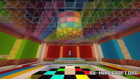 Скачать Rainbow Surf Parkour Remake для Minecraft PE