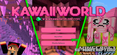 Скачать Kawaii World для Minecraft PE 1.18