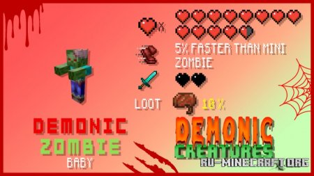 Скачать Demonic Creatures для Minecraft PE 1.18