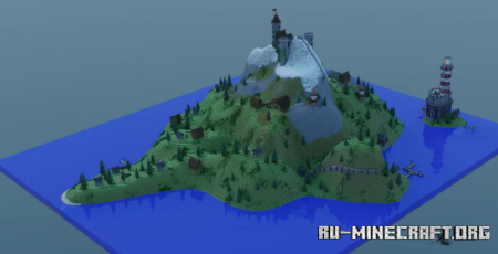 Скачать Big Island by LilAstronaut для Minecraft PE