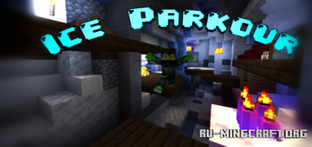 Скачать Ice Parkour - Parkour, Dropper, Bossfights & More для Minecraft PE