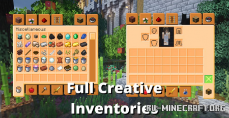 Скачать Orange GUI and Hotbar для Minecraft 1.18