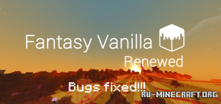 Скачать Fantasy Vanilla Shader Renewed для Minecraft PE 1.18
