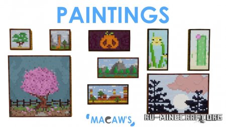 Скачать Macaw’s Paintings для Minecraft 1.18.2