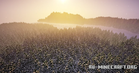 Скачать Winter River with Forest для Minecraft