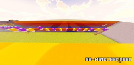 Скачать Remaster Rainbow Parkour для Minecraft PE