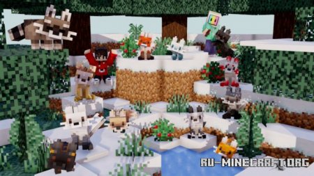 Скачать Beautiful Foxes для Minecraft PE 1.18
