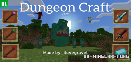 Скачать Dungeon Craft для Minecraft PE 1.18