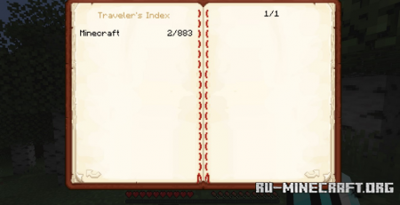 Скачать Traveler’s Index для Minecraft 1.16.5