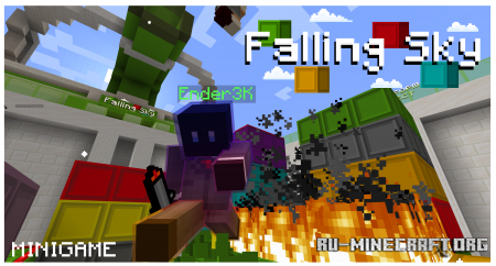 Скачать Falling Sky by WOUTBELT, ENDER3K для Minecraft