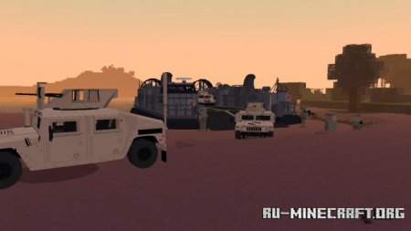 Скачать M1151 Humvee (Animations, Door Mechanism and More) для Minecraft PE 1.18