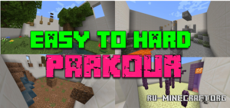 Скачать Easy to Hard Parkour by MiniKraft для Minecraft