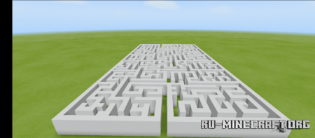 Скачать White Concrete Maze by Moshiur Rahaman Adib для Minecraft PE