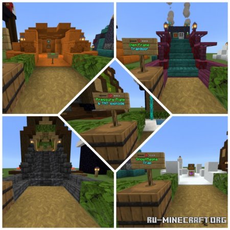 Скачать 10 Minecraft Trap Ideas - Redstone Map для Minecraft PE