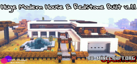 Скачать Huge Modern House by TMM Studios для Minecraft PE