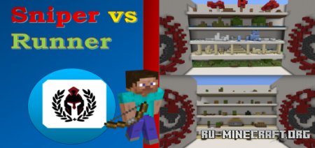Скачать Sniper vs Runner (Minigame) для Minecraft PE
