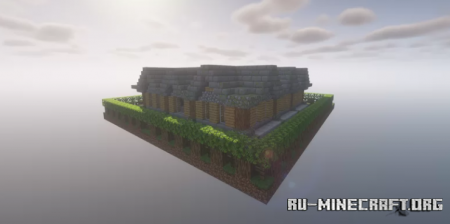 Скачать Wooden Arched House by PixelBiscuit12 для Minecraft