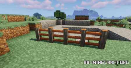 Скачать Remodeled Fence And Gates для Minecraft 1.18