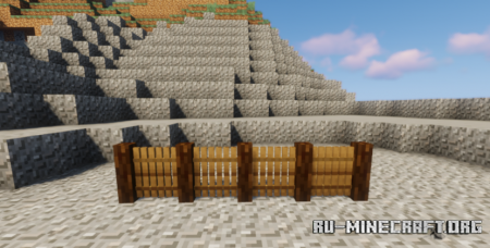 Скачать Remodeled Fence And Gates для Minecraft 1.18