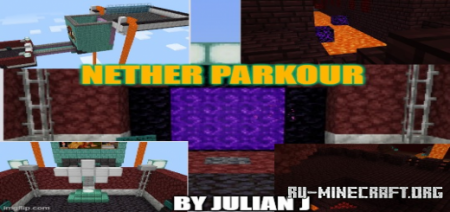 Скачать The Nether Parkour by Da Yeet Man для Minecraft PE