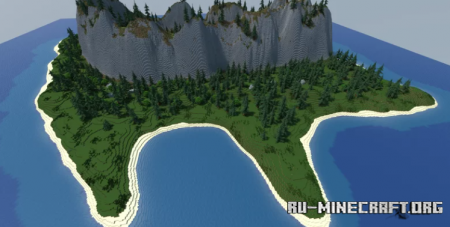 Скачать Mountain Range Island для Minecraft