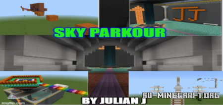 Скачать Sky Parkour by Da Yeet Man для Minecraft PE