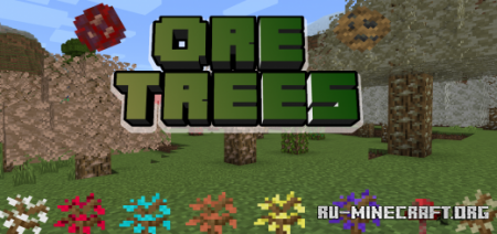 Скачать Ore Trees для Minecraft PE 1.18