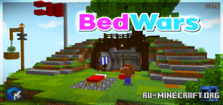 Скачать BedWars (Map) by TEAM CUBITOS MC для Minecraft PE