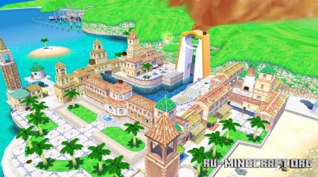 Скачать Delfino Plaza (Mario Sunshine) для Minecraft