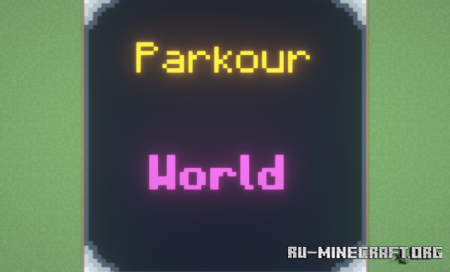 Скачать Parkour World by Ayman Babaali In ALG для Minecraft