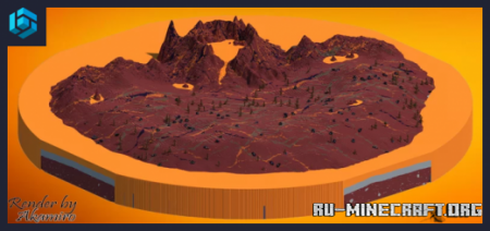 Скачать 1000x1000 - Custom Map - Volcanic Warzone для Minecraft PE