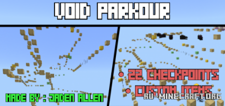 Скачать Void Parkour by Jaden Allen для Minecraft PE