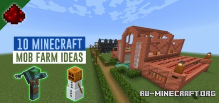 Скачать 10 Minecraft Mob Farm Ideas - Minecraft Map для Minecraft PE