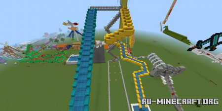  Mountain Park (Roller Coaster)  Minecraft PE