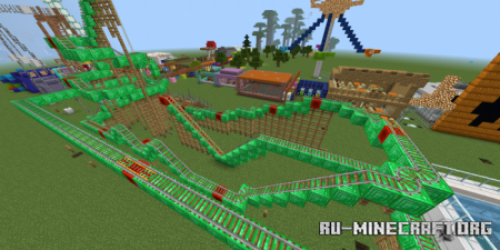  Mountain Park (Roller Coaster)  Minecraft PE