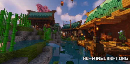 Скачать Hide & Seek: Panda Village by oozner для Minecraft