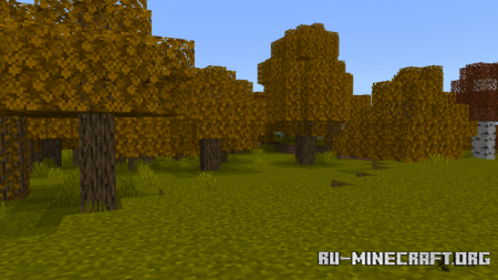 Скачать Gold Autumn Texture Pack для Minecraft PE 1.18