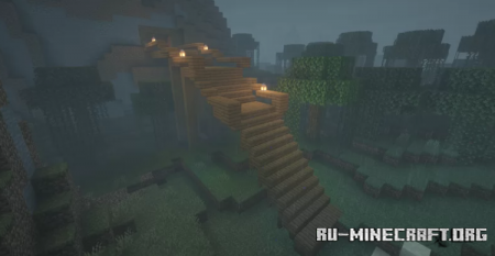 Скачать дом в горе - house in the mountain для Minecraft