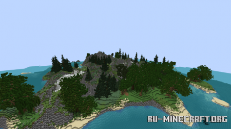 Скачать Survival Island with Custom Landscape для Minecraft PE
