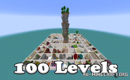 Скачать 100 Levels by Klue V 1.0 для Minecraft